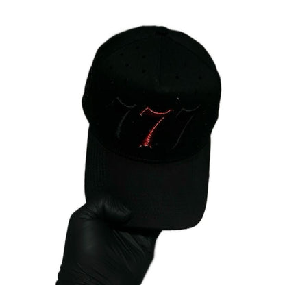 GORRA 777 ROJO CON PIEDRAS