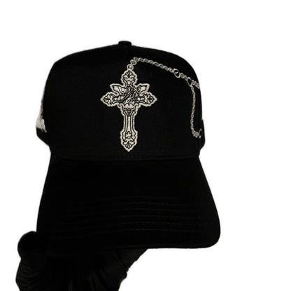 Gorra De La Cruz Con Rosario