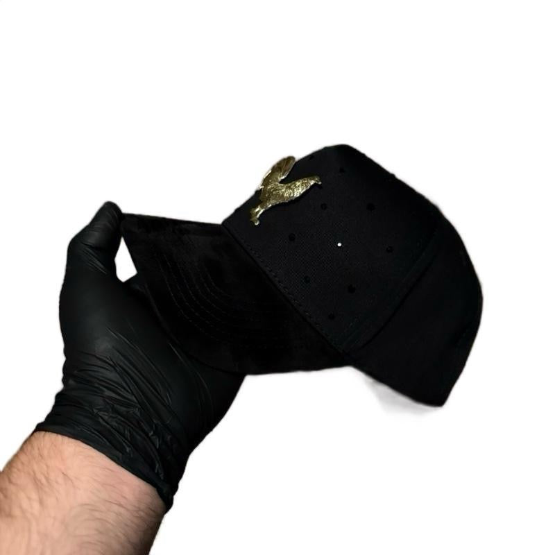 Gorra Del Gallero De Corazón Dorada