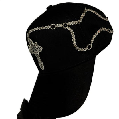 Gorra De La Cruz Con Rosario